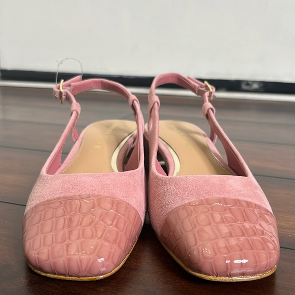 Donald Pliner Women's Rose Suede Davina Slingback Pumps Classic Old Money NWOB - Picture 4 of 13